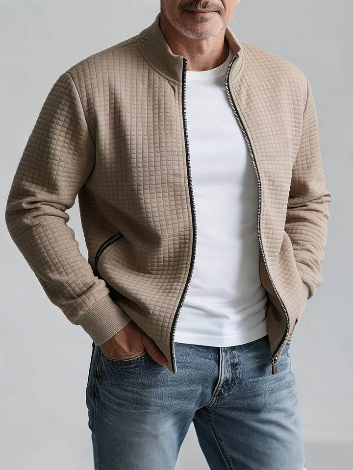 Grayson | Textured Stand-Collar Jacket