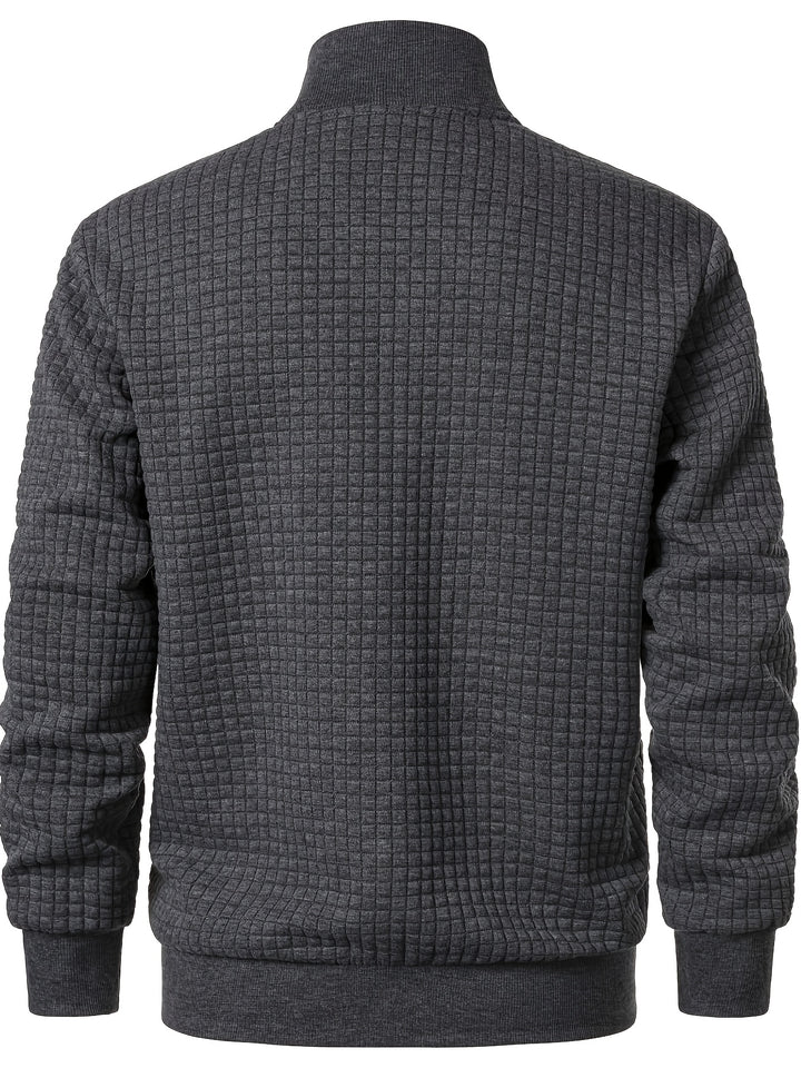Grayson | Textured Stand-Collar Jacket
