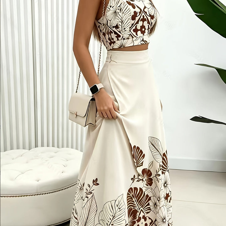 Nora | Tropical Print Skirt Set