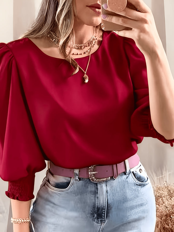 Gwyneth | Elegant Puff-Sleeve Blouse