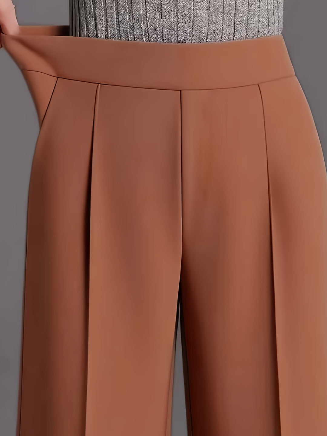 Marlene | High-Waisted Straight-Leg Trousers
