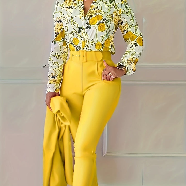 Marlene | Elegant Floral Two-Piece Set