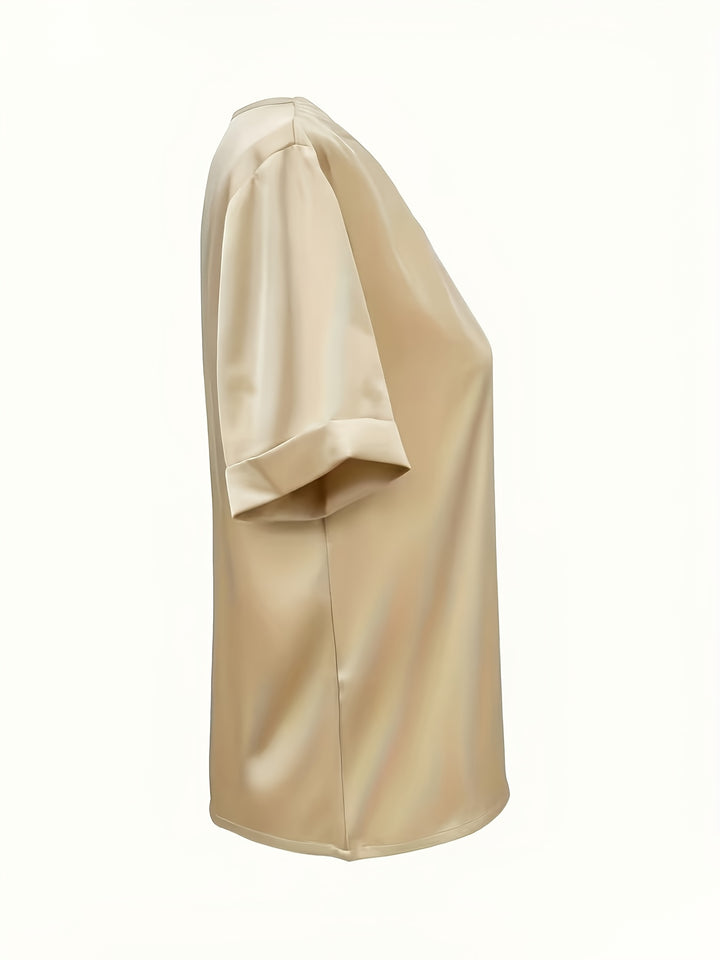 Katherine | Draped V-Neck Blouse