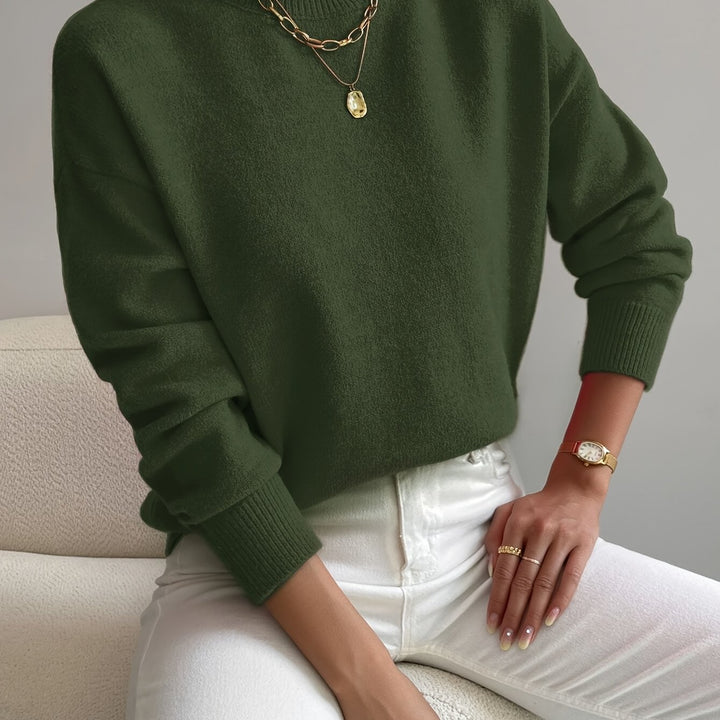 Simone | Relaxed Mock Neck Jumper
