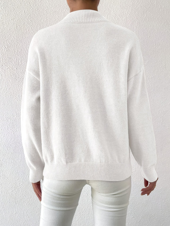 Simone | Relaxed Mock Neck Jumper