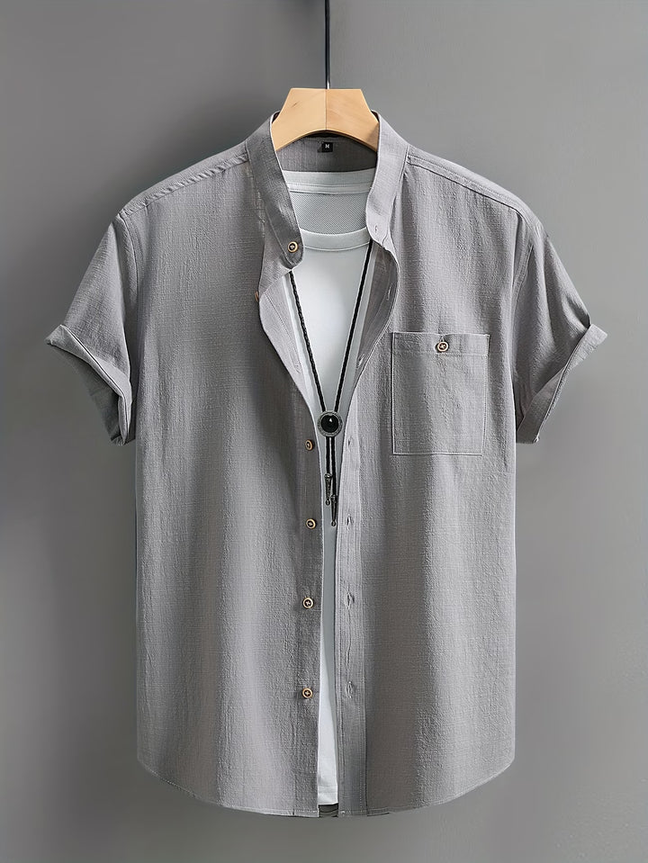 Alaric | Casual Button Short Sleeve Shirt