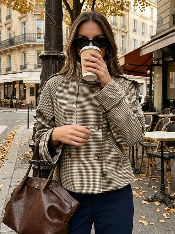 Bernadette | Refined Houndstooth Jacket