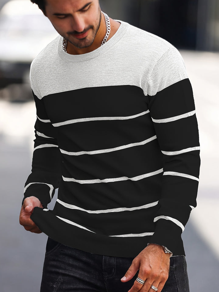 Rory | Colour-Block Striped Pullover
