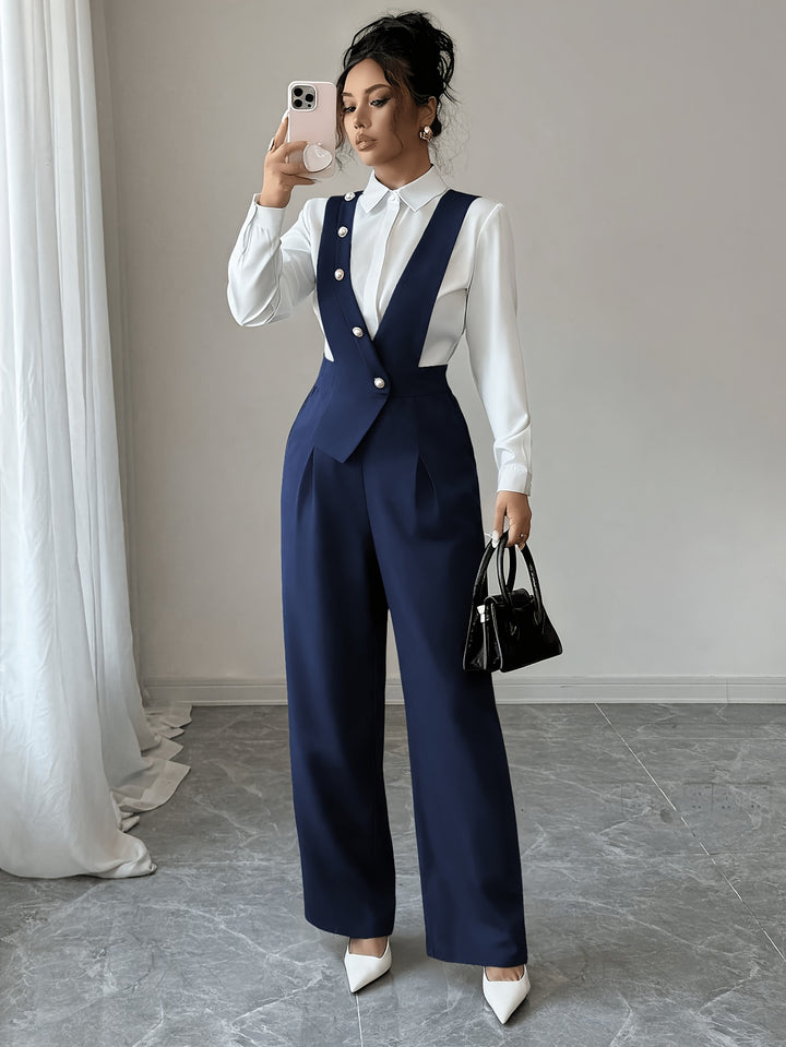 Tamsin | Tailored Wide-Leg Jumpsuit