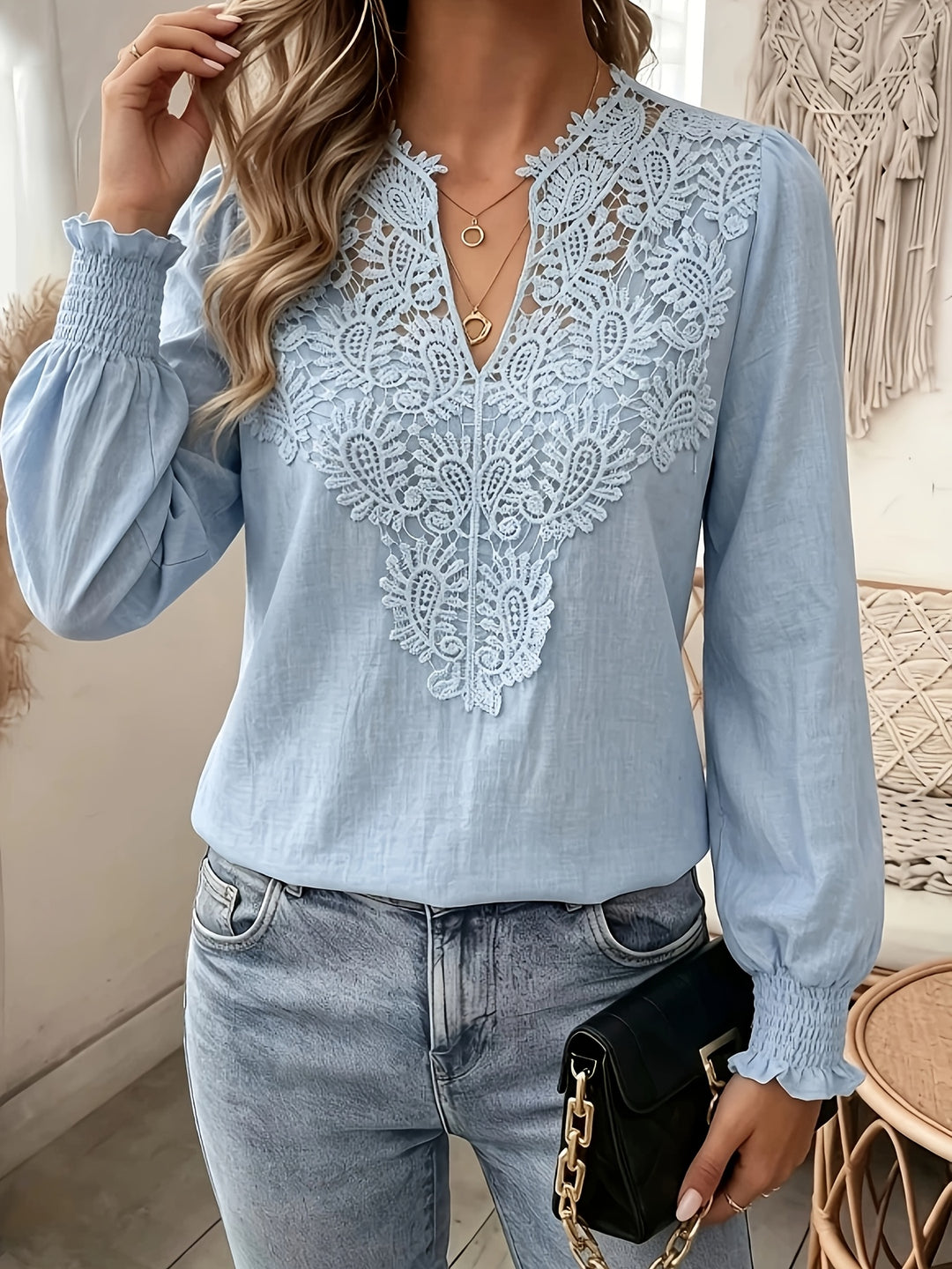 Harriet | Refined Lace-Detail Blouse