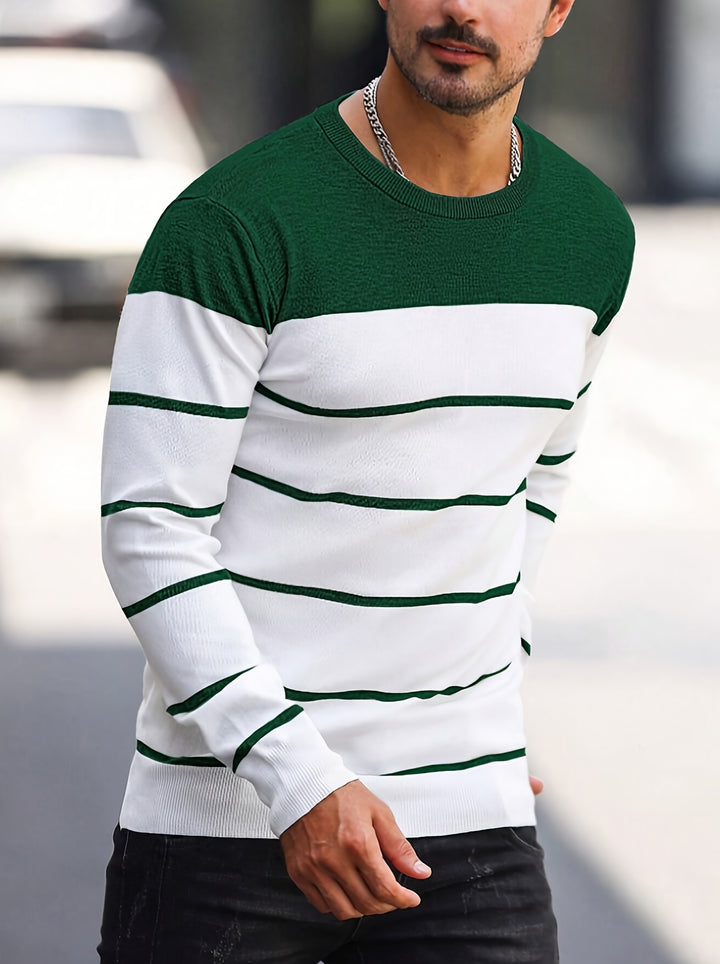 Rory | Colour-Block Striped Pullover