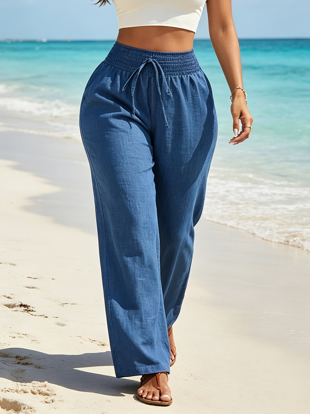 Elaine | Flowing Wide-Leg Trousers