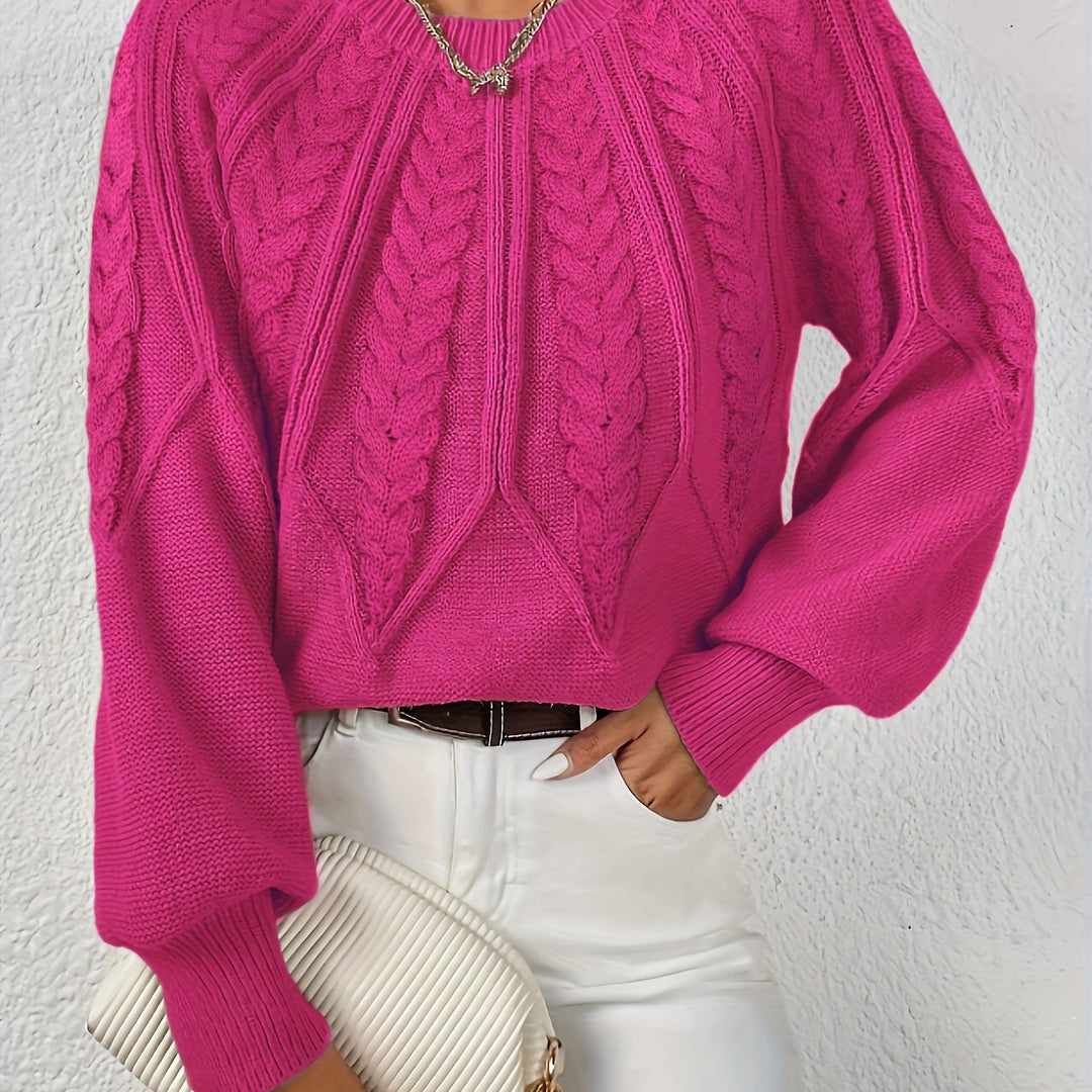 Astrid | Cable-Knit Round-Neck Sweater