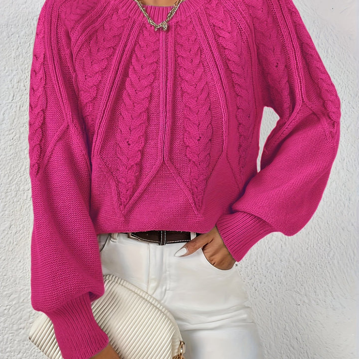 Astrid | Cable-Knit Round-Neck Sweater