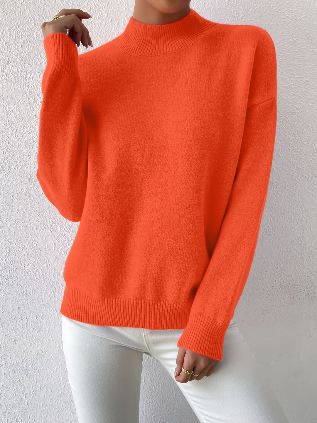 Simone | Relaxed Mock Neck Jumper