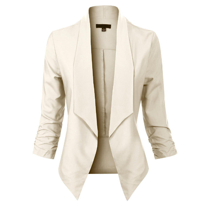 Beverly | Draped Open-Front Blazer