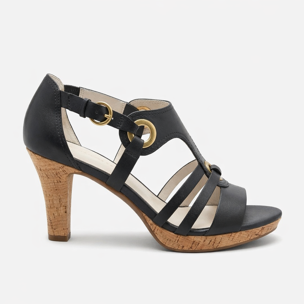 Carla | Block Heel Ankle Strap Sandals