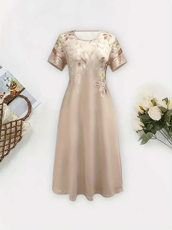 Della | Floral A-Line Midi Dress