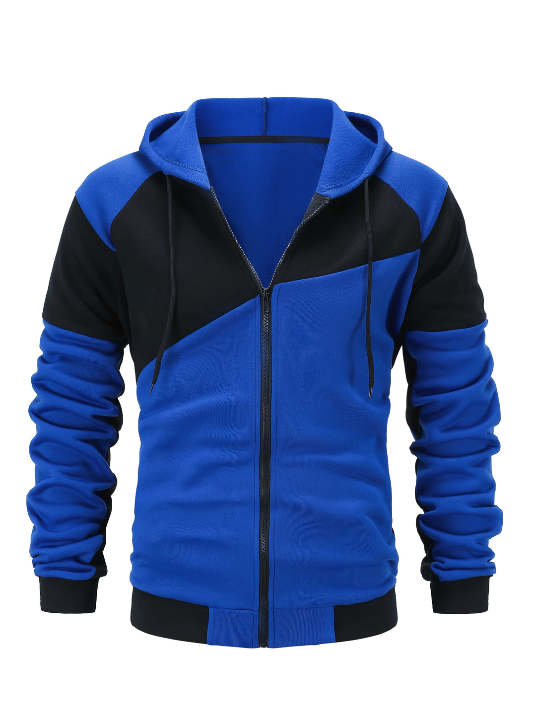 Xavier | Colour Block Zip-Up Hooded Jacket