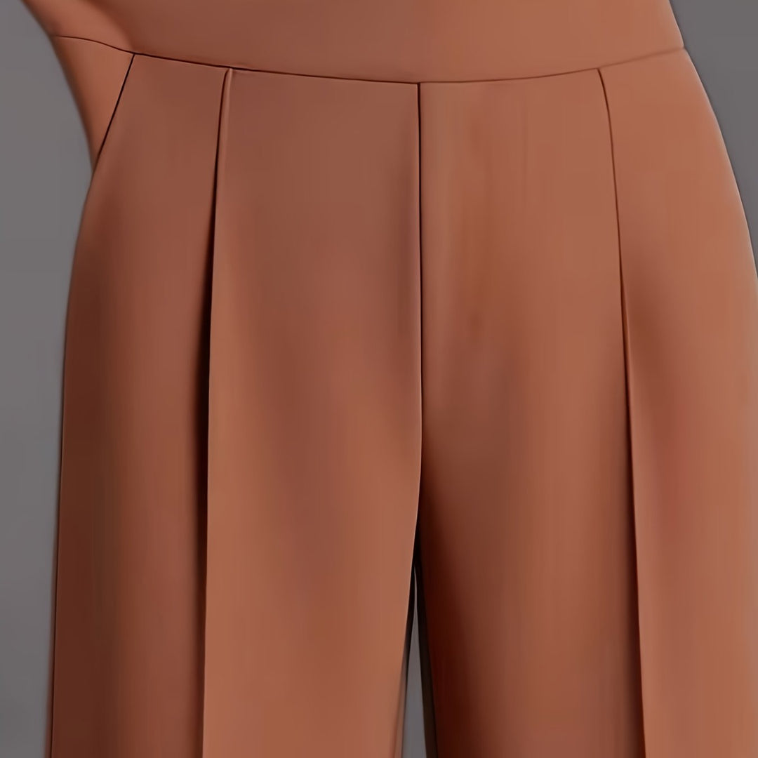 Marlene | High-Waisted Straight-Leg Trousers