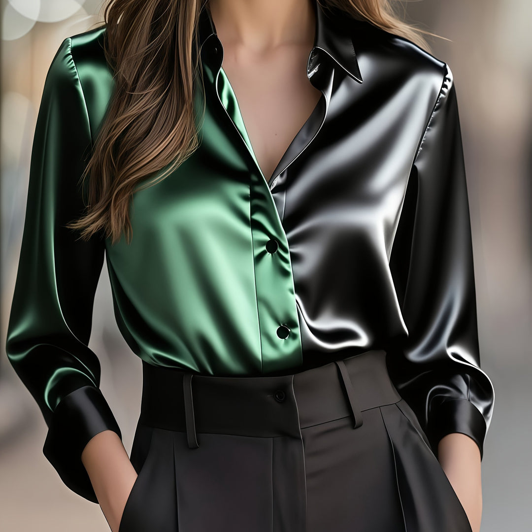 Lydia | Refined Colour-Block Shirt