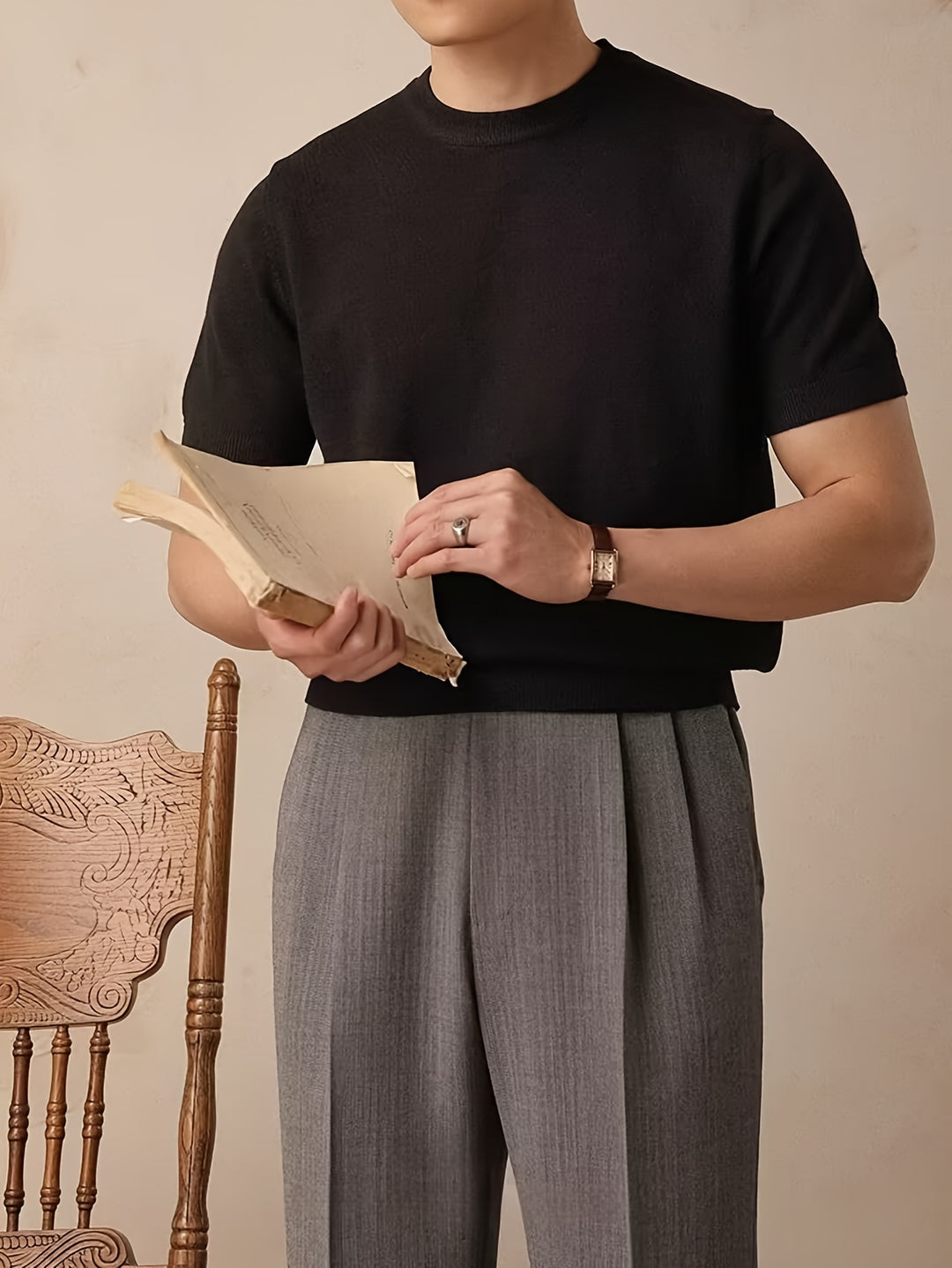 Rowland | Refined Short-Sleeve Knit Top
