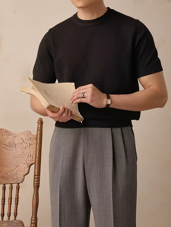 Rowland | Refined Short-Sleeve Knit Top