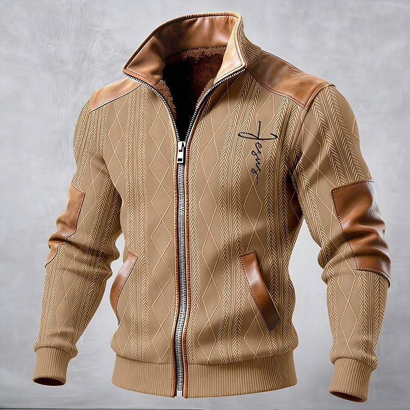 Barrett | Textured Stand-Collar Jacket
