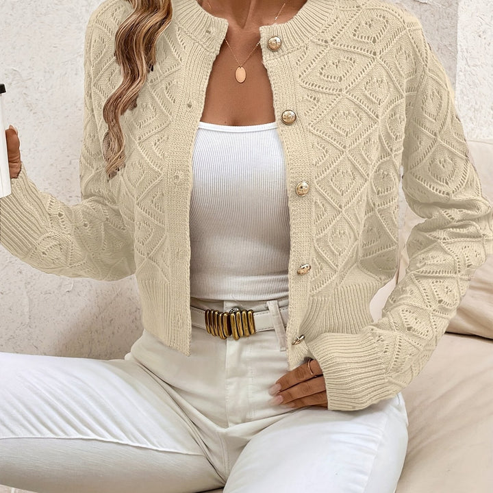 Loretta | Textured Button-Front Cardigan