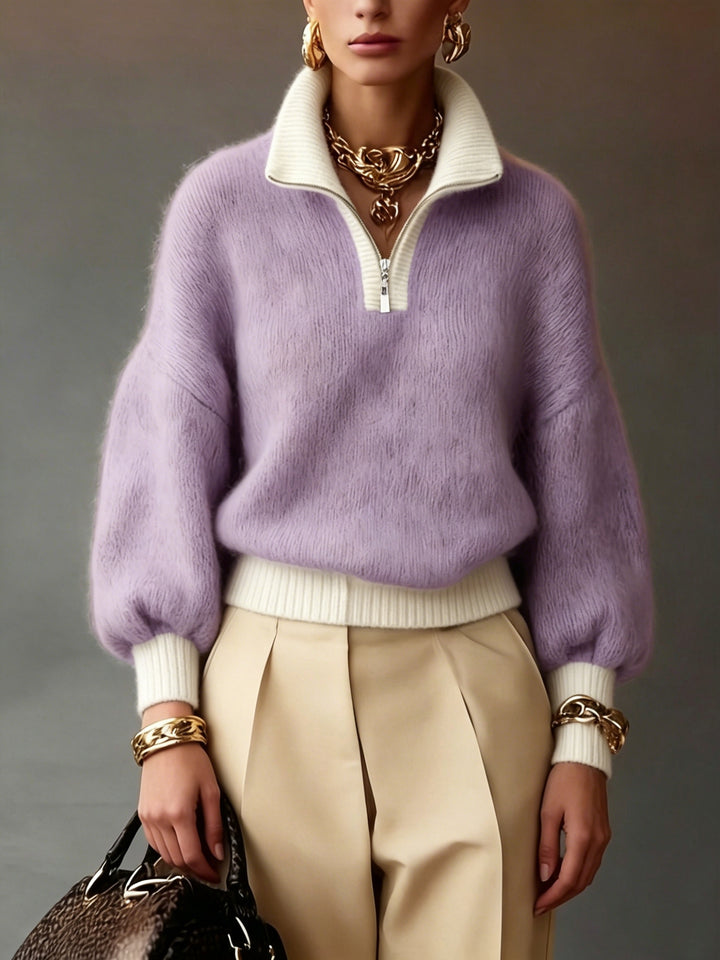 Sylvie | Relaxed Half-Zip Sweater