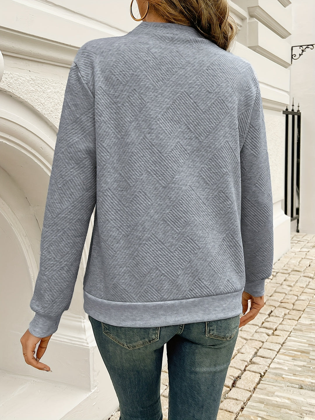 Wren | Asymmetrical Button-Neck Sweater