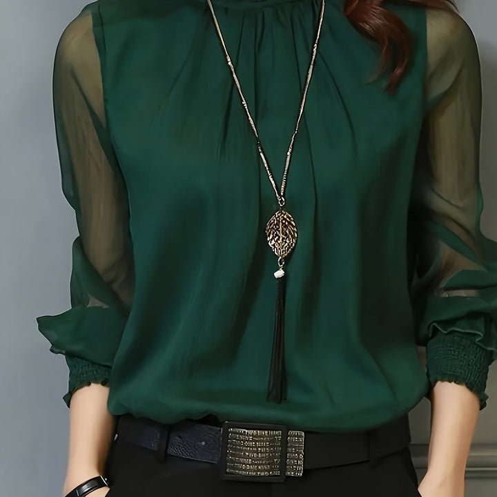 Rowena | Stand-Collar Blouse