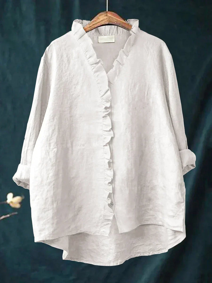 Felicia | Casual Ruffle V-Neck Blouse