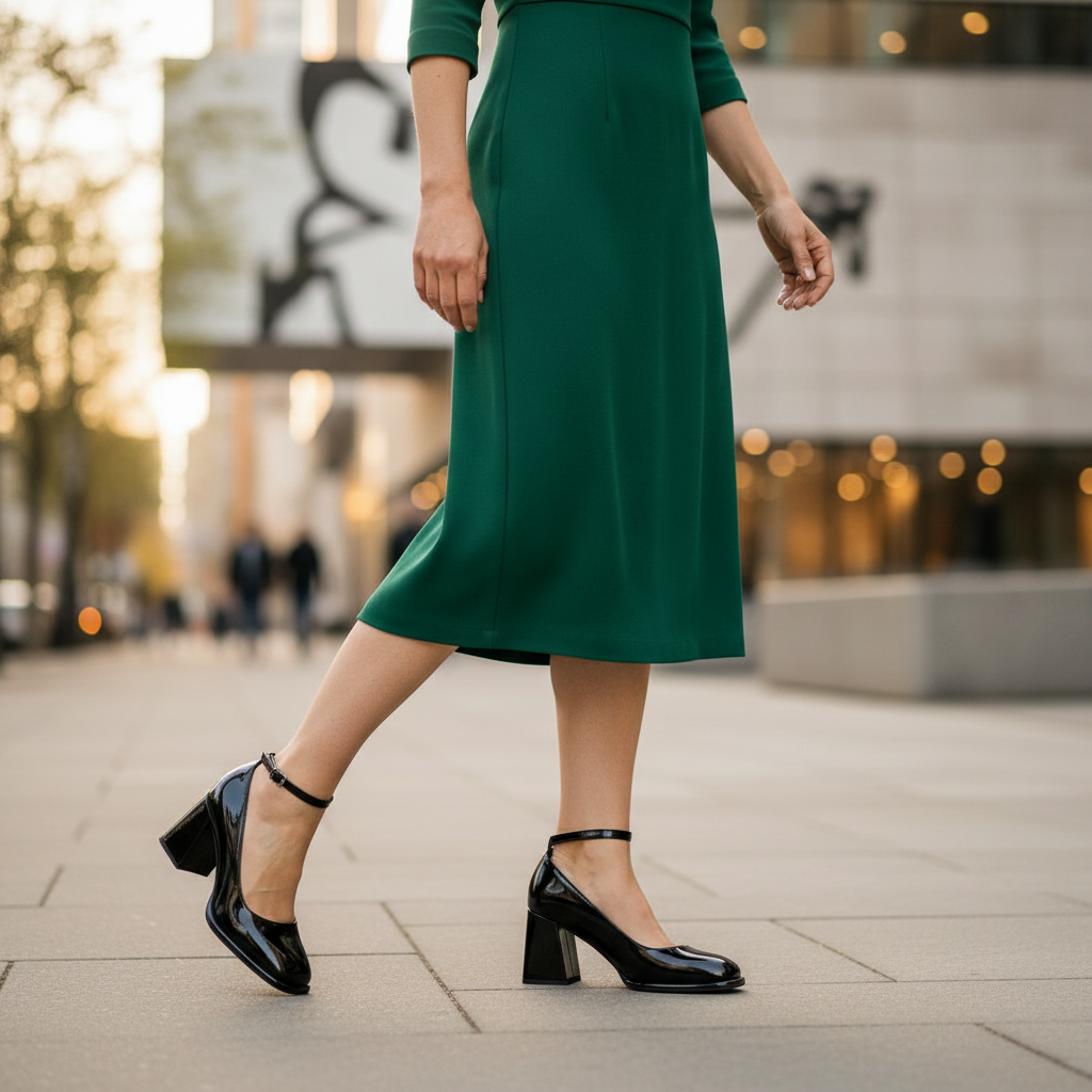 Celeste | Patent Block Heel Sandals