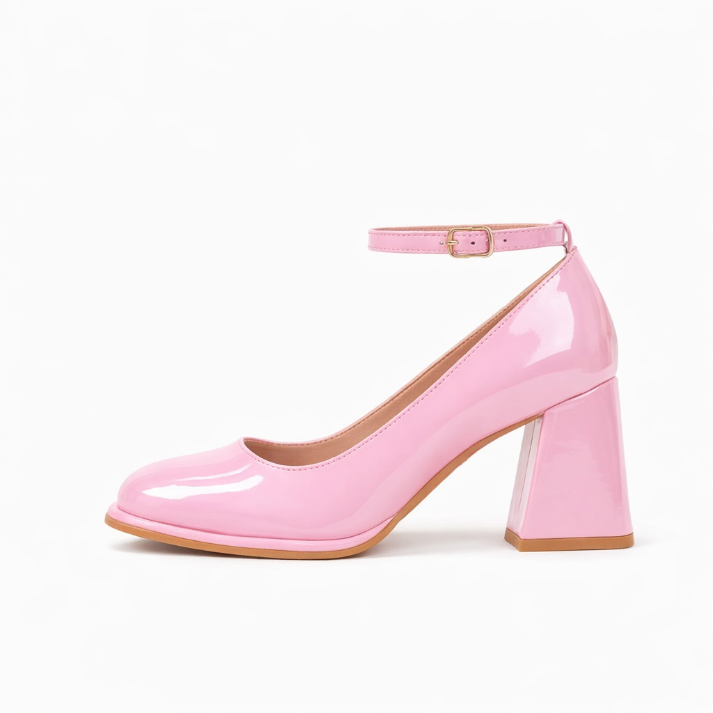 Celeste | Patent Block Heel Sandals