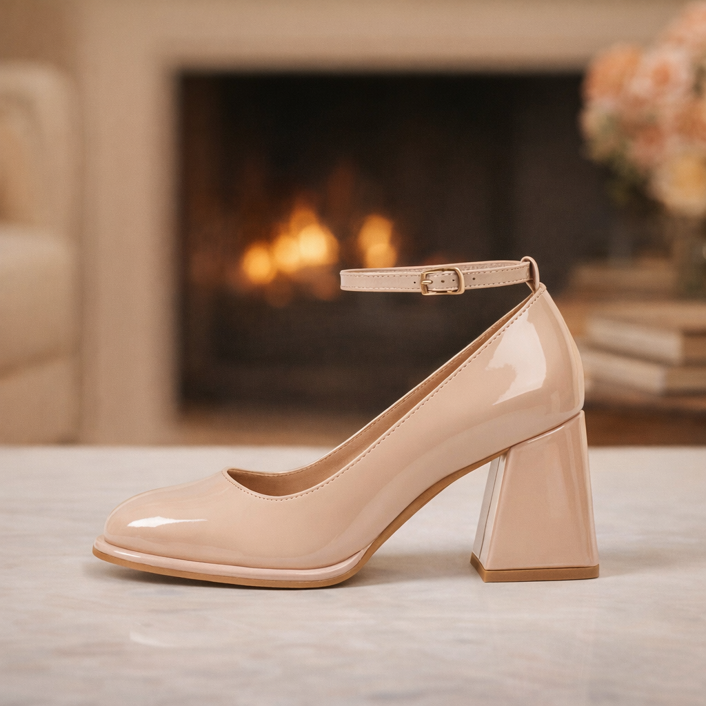 Celeste | Patent Block Heel Sandals