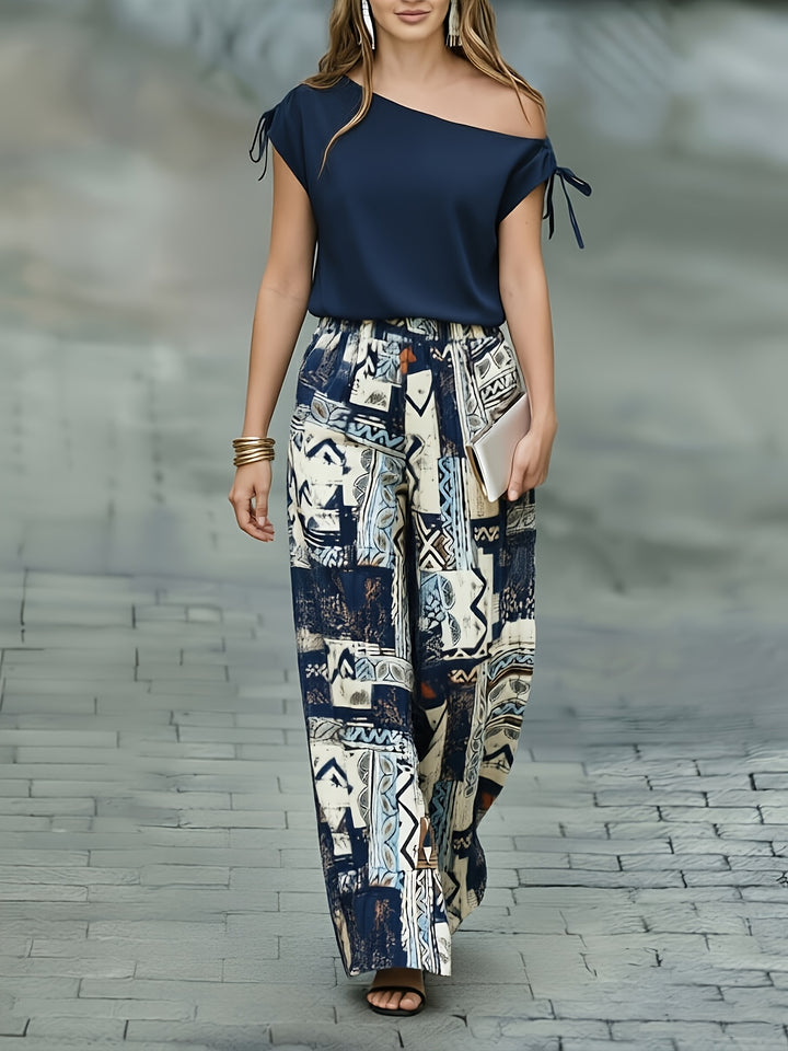 Corinna | Elegant Wide-Leg Two-Piece Set