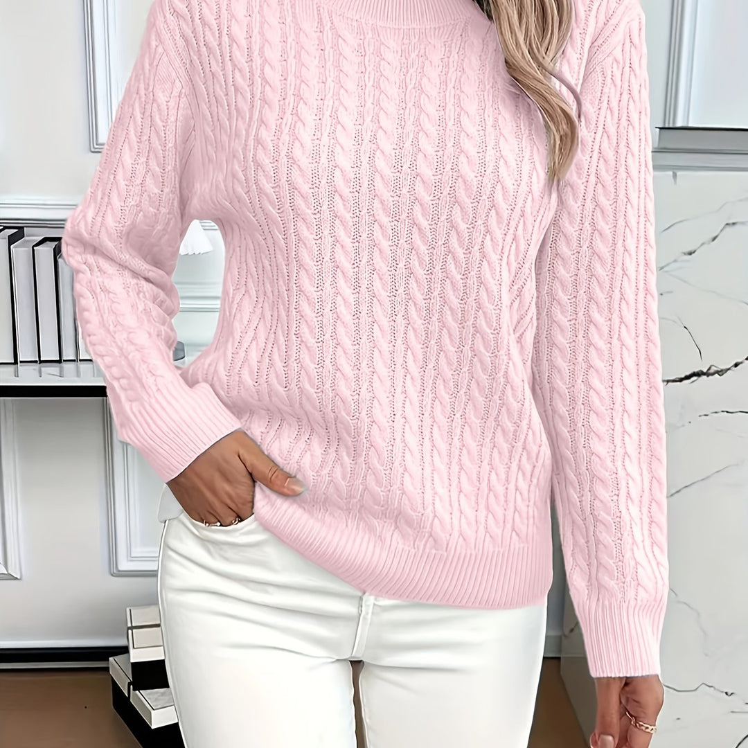 Lorelei | Cable-Knit Round Neck Sweater