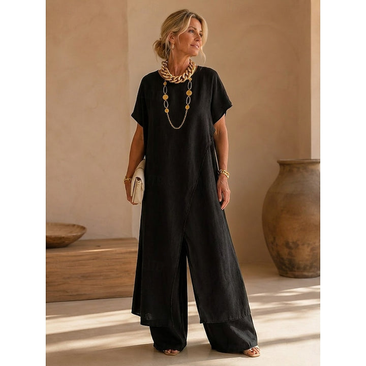 Henrietta | Relaxed Wrap-Front Two-Piece Set