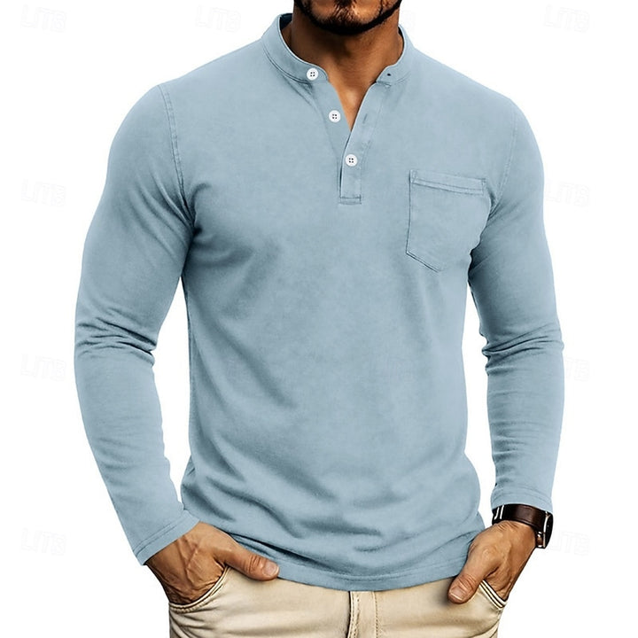 Owen | Classic Henley Long-Sleeve Shirt