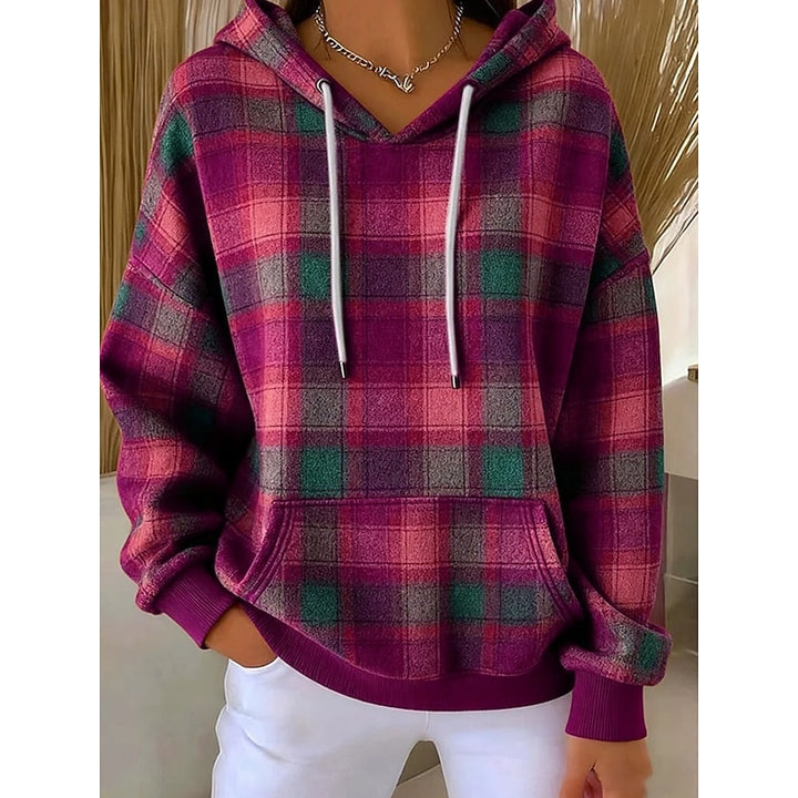Annette | Cosy Checked Hoodie