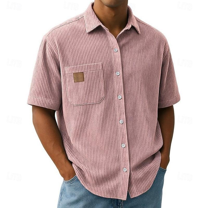 Wyatt | Relaxed Ribbed-Texture Shirt
