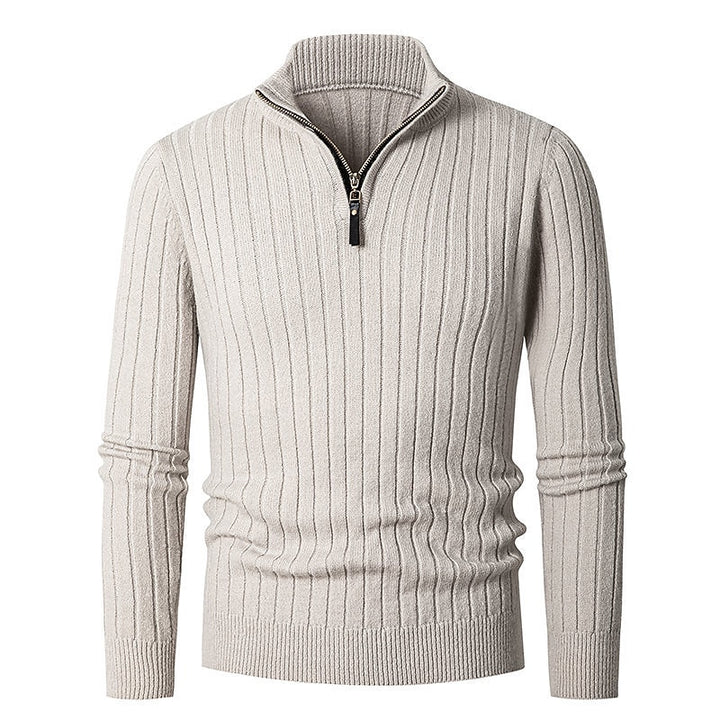 Grant | Ribbed Quarter-Zip Jumper