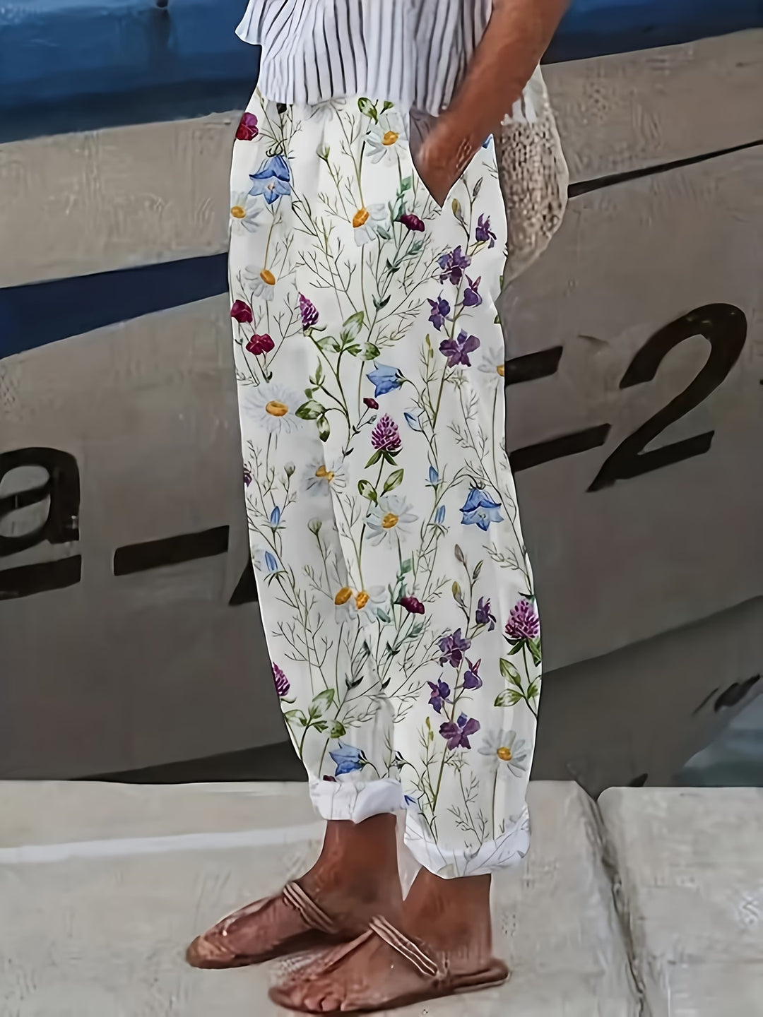 Rose | Stylish Floral Summer Pants