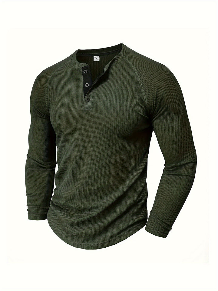 Tobias | Refined Button-Placket Henley Top