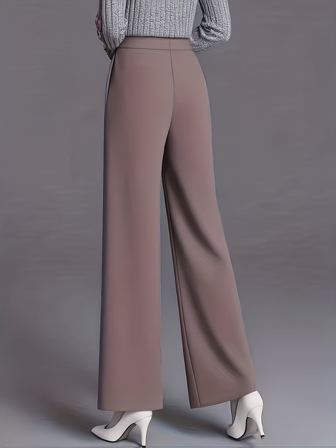 Marlene | High-Waisted Straight-Leg Trousers