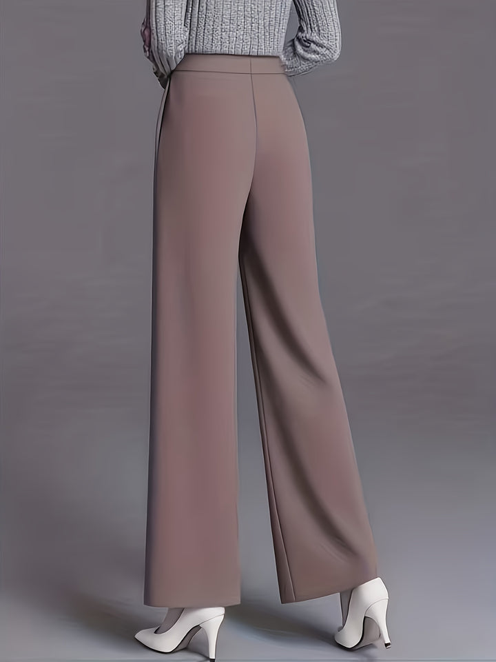 Marlene | High-Waisted Straight-Leg Trousers