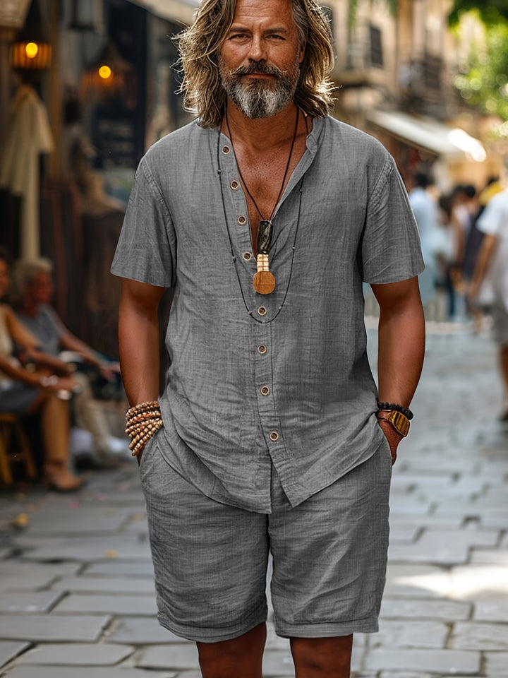 Reid | Relaxed Coastal Shirt and Shorts Set