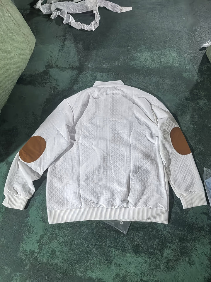 Gabriel | Textured Stand-Collar Jumper