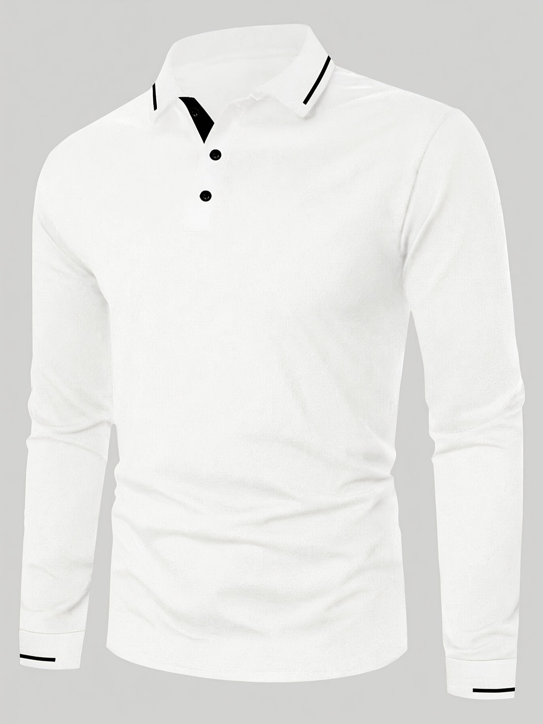 Reginald | Refined Long-Sleeve Polo Shirt